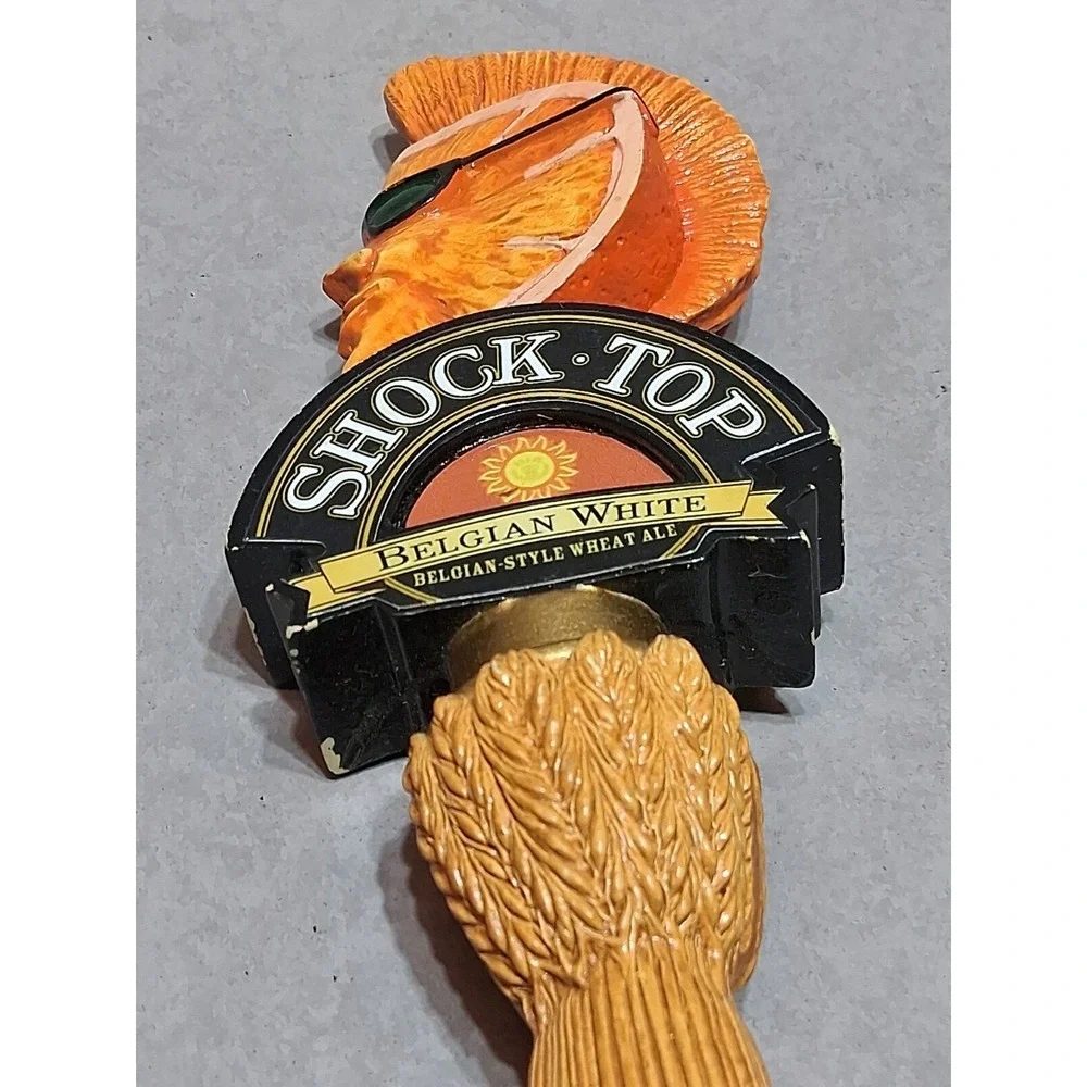 SHOCK TOP BELGIAN WHITE BAR DRAFT BEER TAP HANDLE 11